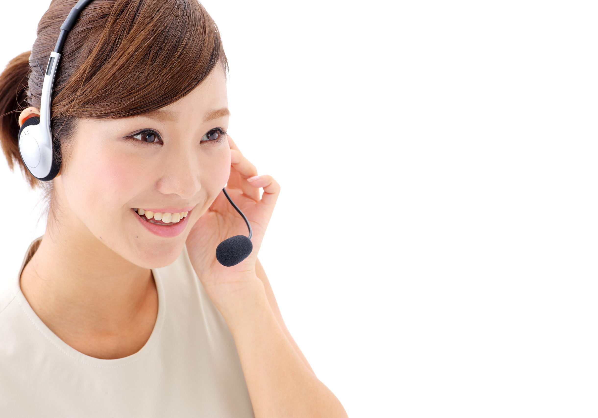 Beautiful,Business,Operator.,Portrait,Of,Asian,Woman. Beautiful,Business,Operator.,Portrait,Of,Asian,Woman.